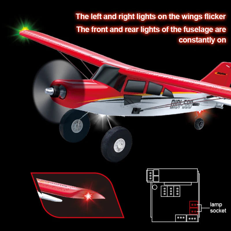 Apex M7 – 4CH Brushless EPP RC Airplane with LED Lights