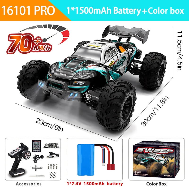 Apex X70 – 1/16 4WD High-Speed Off-Road RC Truck